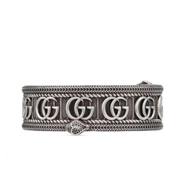 New Gucci GG Marmont Snake Cuff Bangle Bracelet - Picture 10 of 10